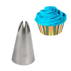 1M Stainless Steel Piping Icing Nozzle Cream Pastry Accessories Baking Tool Decorating Cake Baking Cookie Decorating Tool