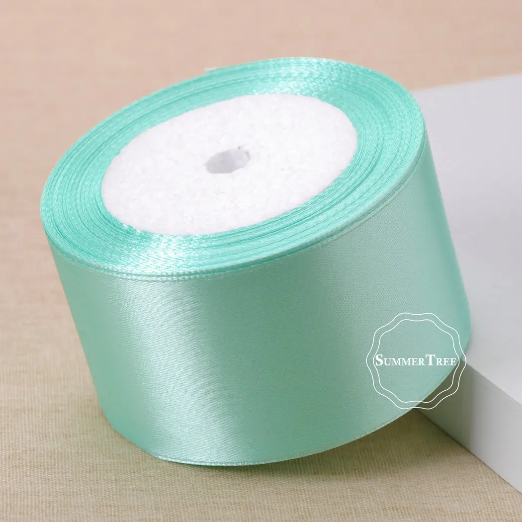 25yards 2inch Satin Ribbon Sash Gift Bow DIY Craft Wedding Party Supplies Handmade Event Banquet Decoration