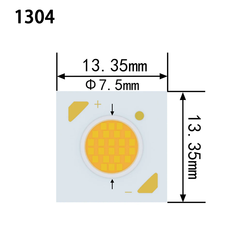 10 pz/lotto Chip LED Ad Alta Luminosità 1304 1507 1512 1820 1816 COB Perline Lampada A LED 3W 5W 7W 10W 12W 32W CRI 92-95 Per Downlight