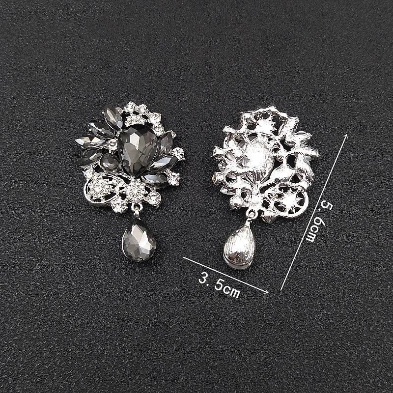 2020New 20Pcs Rhinestones Pendant Button for DIY Bride Holding Flowers Decoration or Brooch Accessories HZ631-HZ672