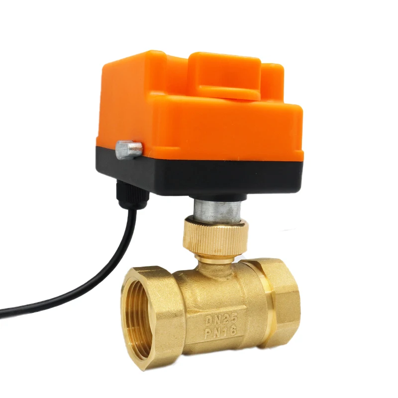 

1/2" 3/4" 1" 2" Motorized Ball Valve 220V 12V 24V 3-Wire 2 Point Control Brass Electric Ball Valve With Manual Switch