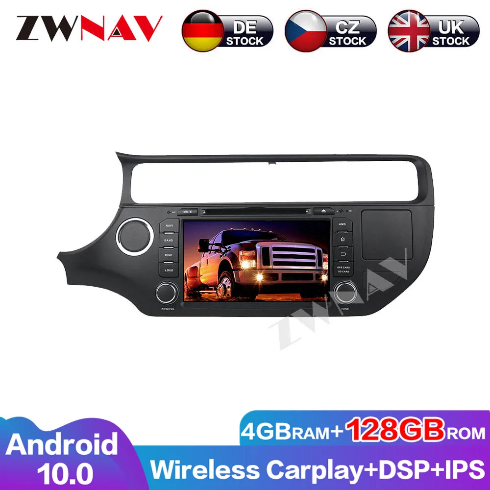 Screen Car DVD Player 128G Android 10.0 Auto Radio Audio Navigation Carplay Head unit for Kia K3 GPS Stereo Multimedia