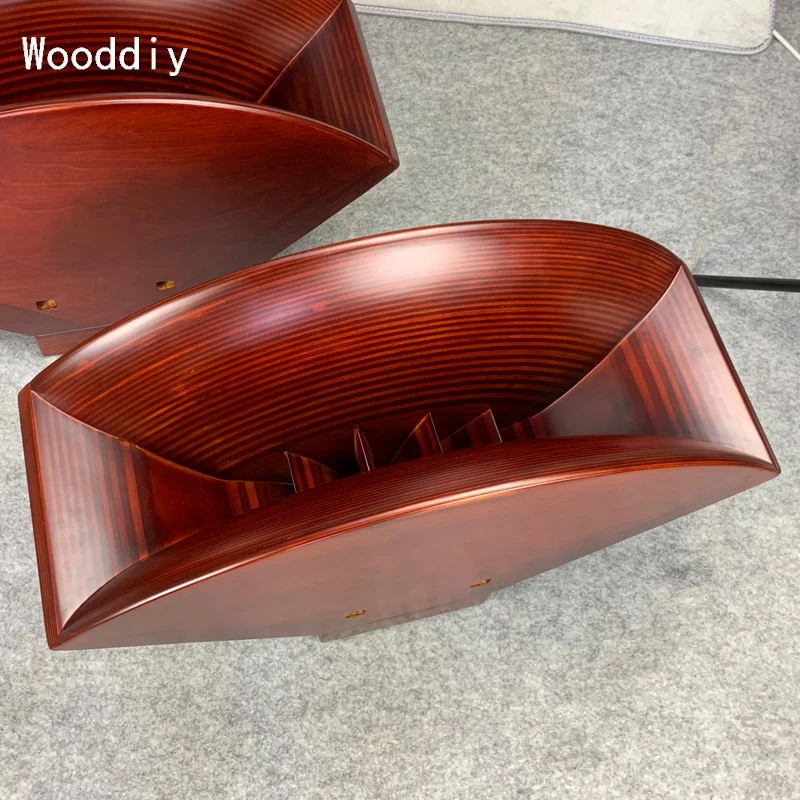 Wooddiy 2 inch Throat Wooden Horn One Pair Hifi DIY Exponential Horn Arai Yuichi A-290-S Birch Plywood Mid-treble Horn 644mm