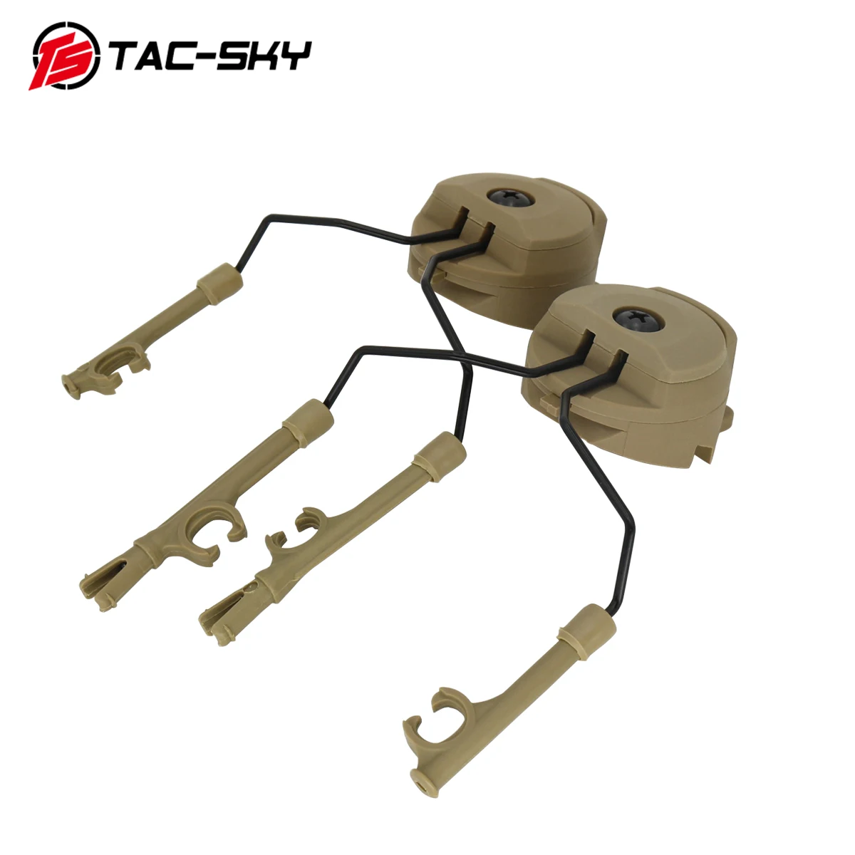 TS TAC-SKY Tactical Headset Bracket Fast Ops Core Helmet ARC Rail Adapter for  Comtac II III XPI Series Tactical Headset