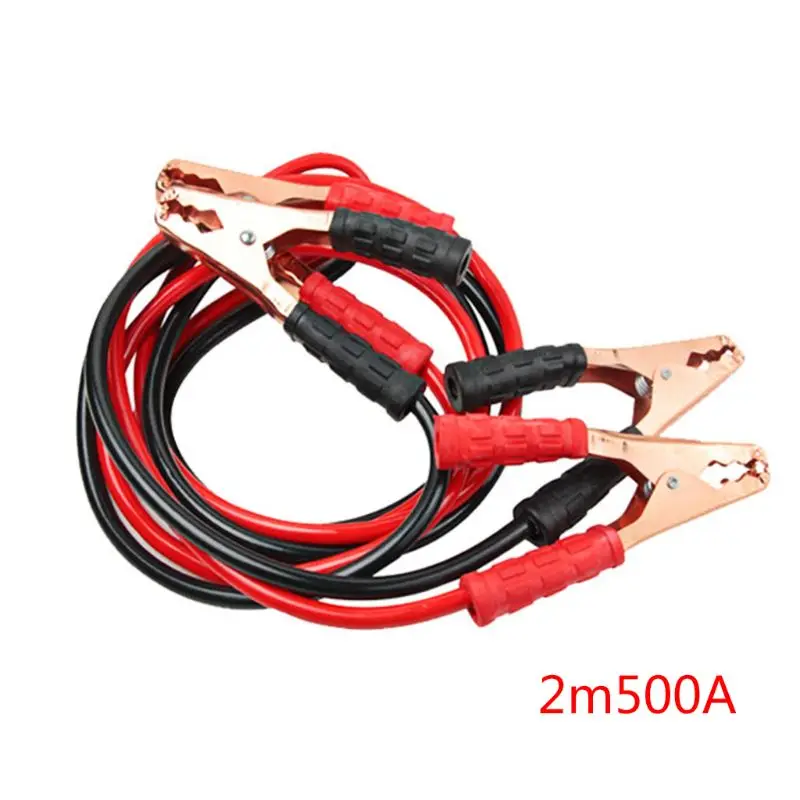 

Heavy Duty 500AMP 2M Car Battery Jump Leads Cables Jumper Cable For Car Van Truck