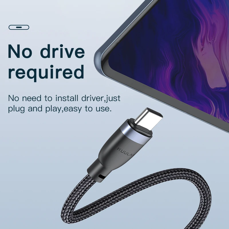 KUULAA USB C to USB OTG Adapter USB 3.0 Cable USB Type C Male to Female Cable Adapter for MacBook Pro Samsung Type-C Adapter