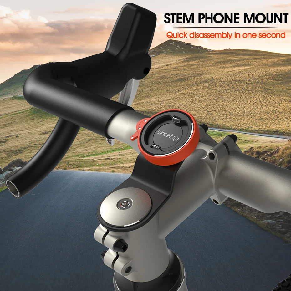 Fahrrad-Vorbau-Telefonhalterung, Mountainbike-Telefonhalter, universeller Aluminium-Lenker, Handy, Radfahren, MTB, schnelles Befestigen/Entnehmen – Detail 13