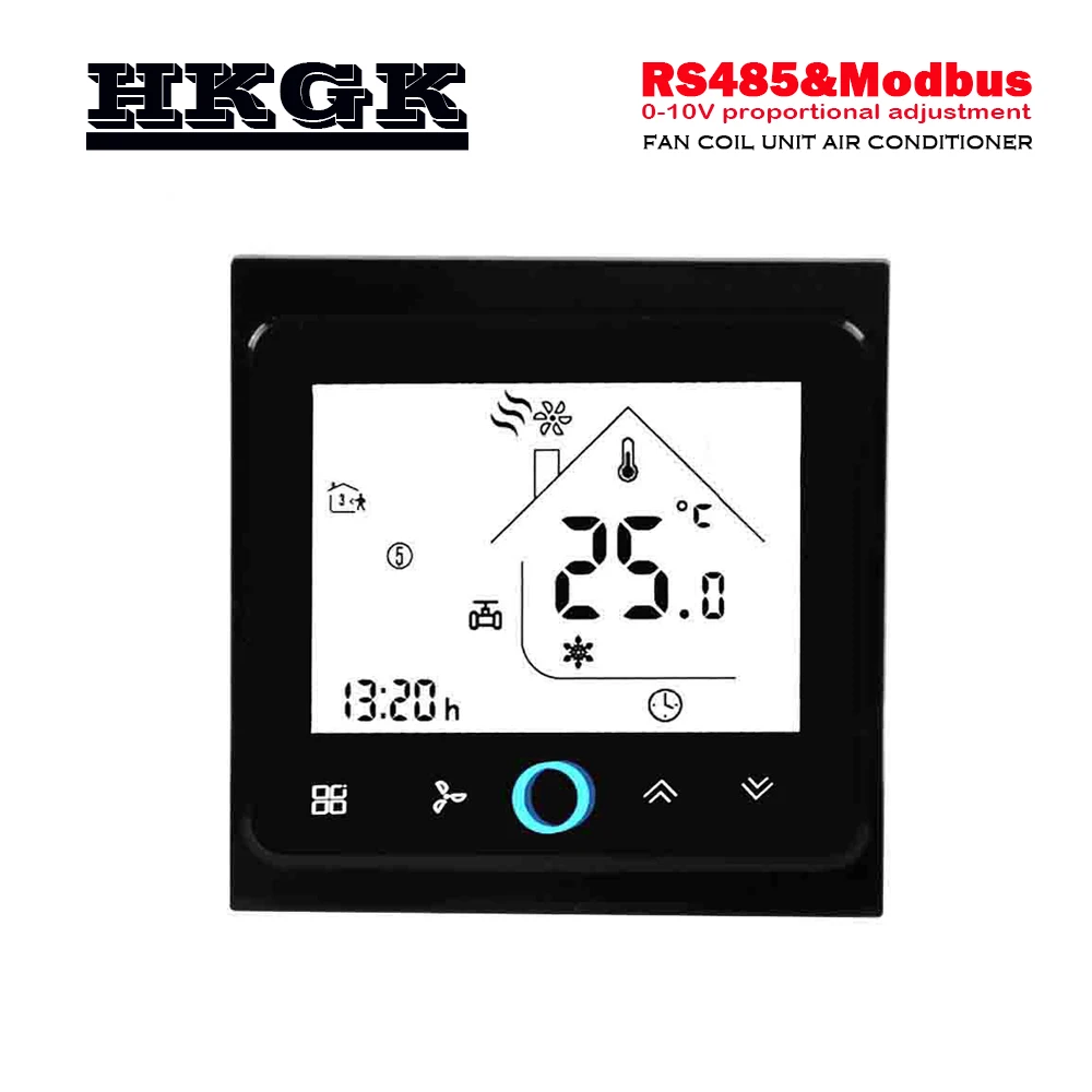 4pipe 2pipe Air Conditioning Type thermostat RS485&Modbus Application Programming Interface for regulated 0-10V proportional