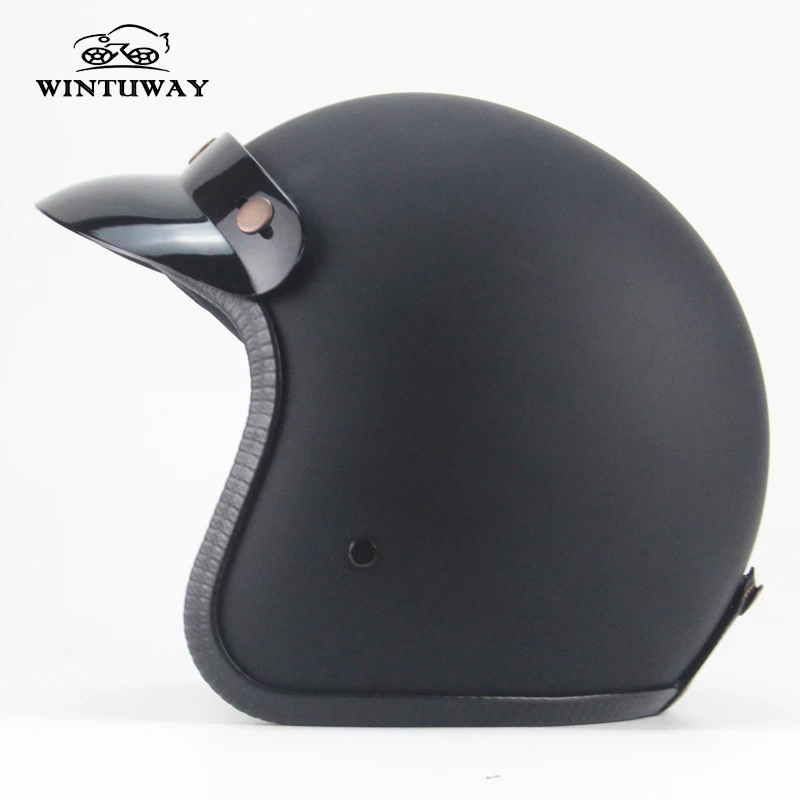 

WINTUWAY Motorcycle Vintage Helmet Motorcycle Capacete3/4 Open Face Capacete Vintage Chopper Helmet Cascos Para Moto