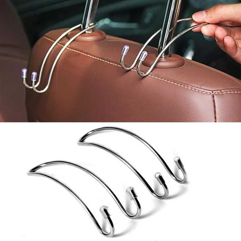 Gancho oculto para asiento trasero de coche, colgador de reposacabezas para bolso, bolsa de compras, abrigo, almacenamiento, accesorios para coche,