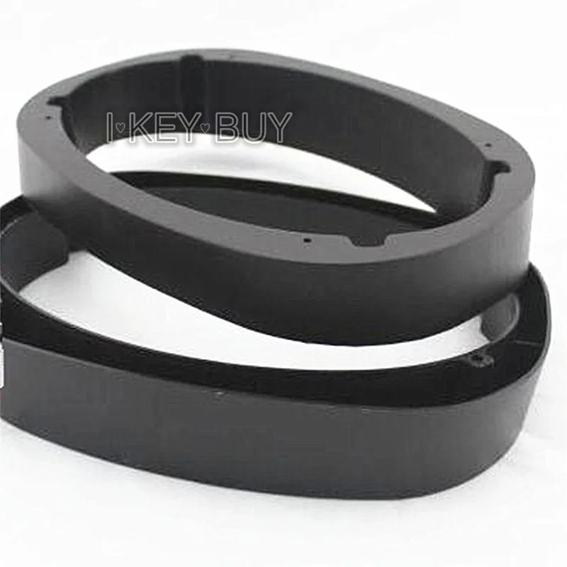 2pcs Car Audio Modified 6x9 Inch Speaker Accessories Flat Oval Beveled Waterproof Plastic Pad Washer Installation Depth