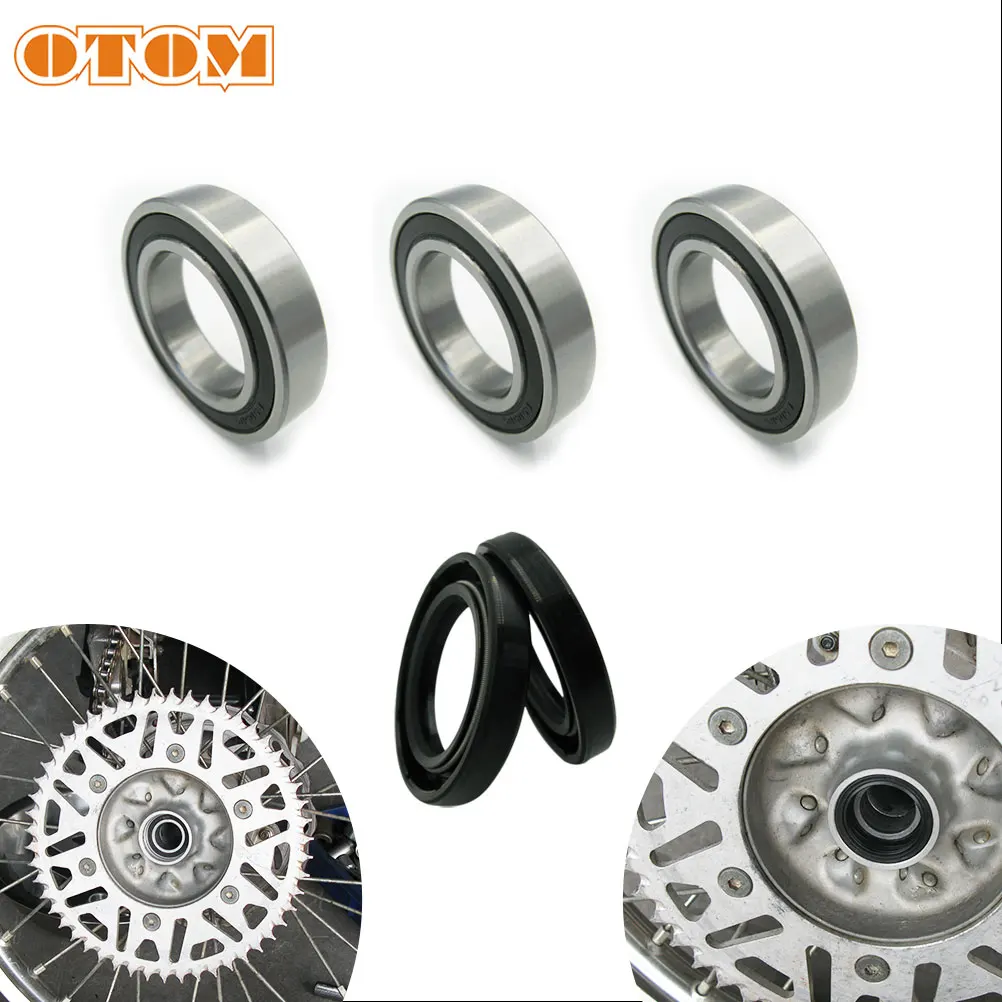 Motorcycle Accessories Rear Wheel Hub Oil Seal Bearing Kit For HONDA CRF CR125R CR250R CR500R CRF250R CRF250RX CRF450RX CR500R