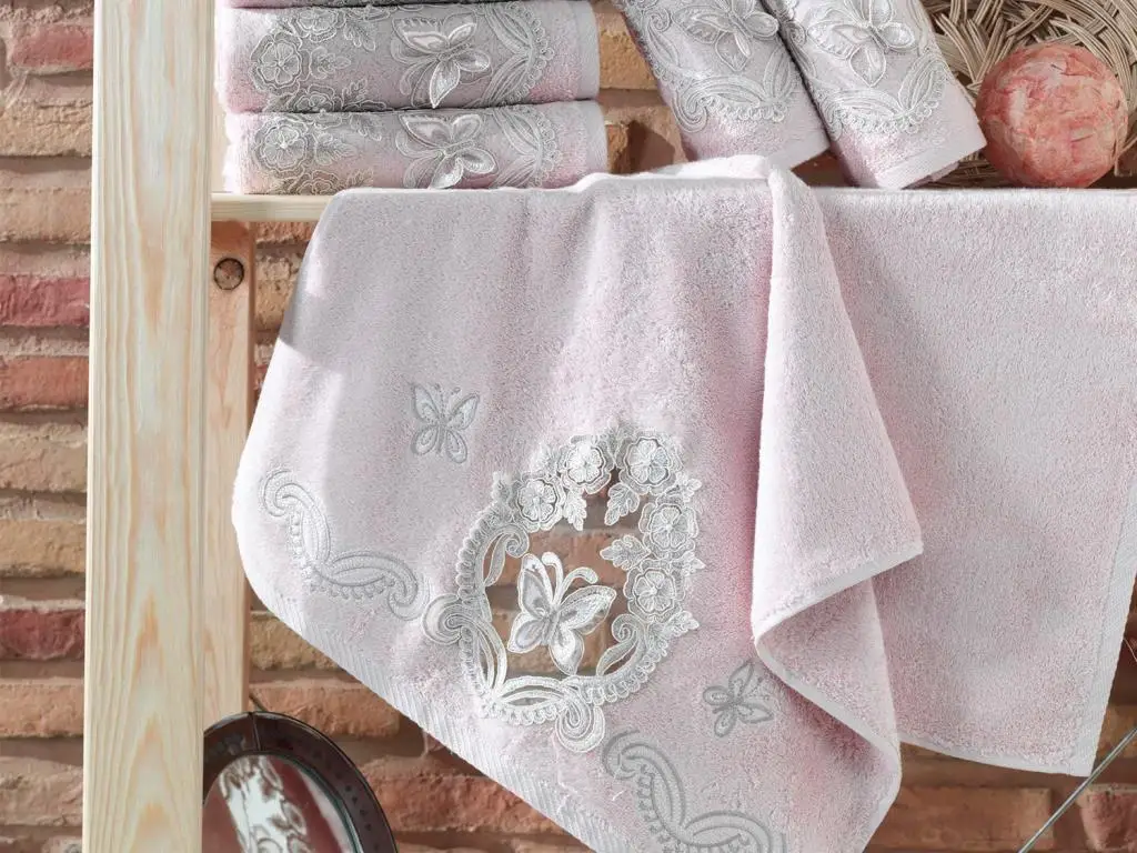 French Laced Kylie slope dowries bamboo towel powder, 50x90 cm, 60x90 cm