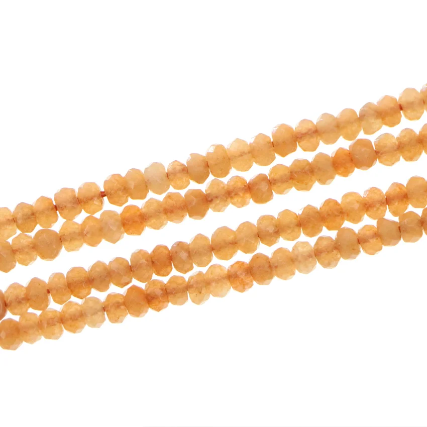 WUBIANLU 2x4mm Faceted Aventurine Agates Crystal Jaspers Beads Accessory For Jewelry Making DIY Necklace Bracele 22 Colors