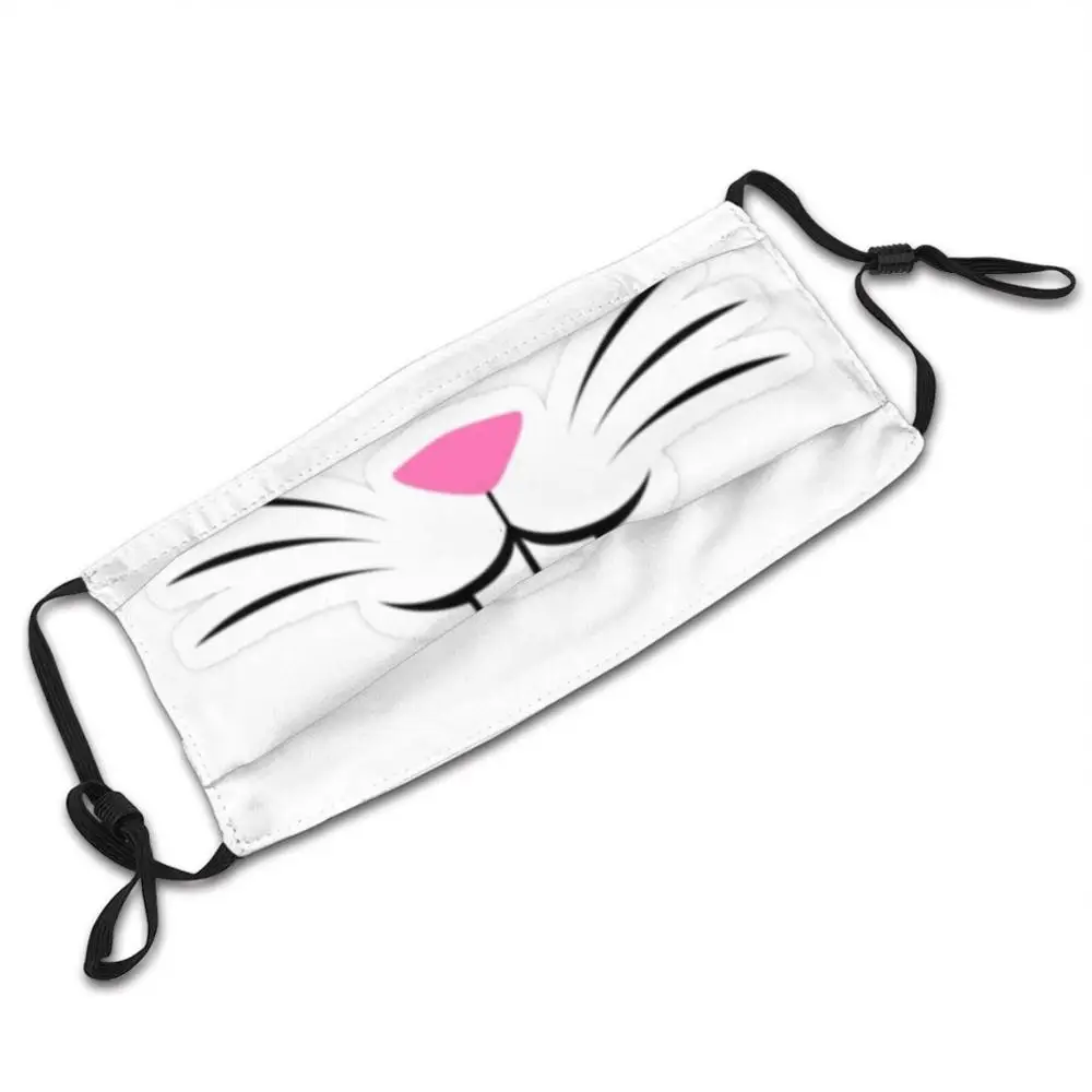Bunny Face Mask Cloth Washable DIY Filter Pm2.5 Adult Kids Bunny Rabbit Rabbit Safety Bunny