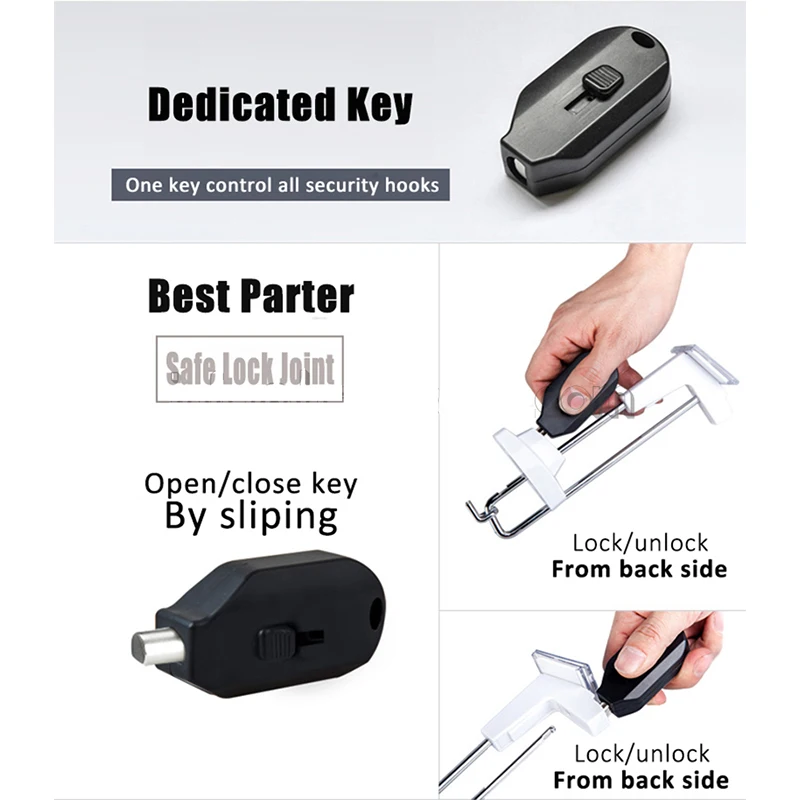 Elice Portable Hang Tag Magnet Detacher Key For Security Stop Lock and Display key Hook detacher