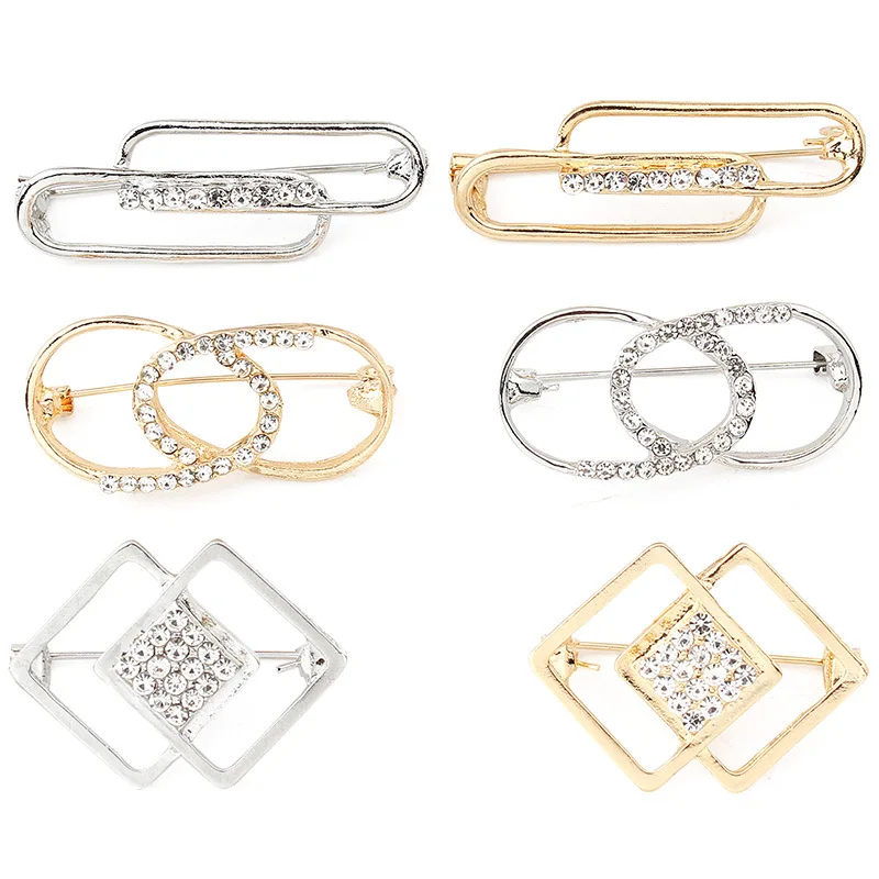 Women Skirt Waist Buckle Fixed Clothes Decoration Waist Circumference Adjustable Clip Button Brooch Buckle Ring Accessories