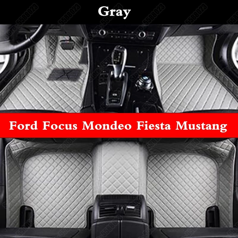 

Custom Car Floor Mats for Ford Focus Mondeo Fiesta Mustang S-max Explorer Ecosport Personalized Auto Foot Pads SUV Carpet Rugs