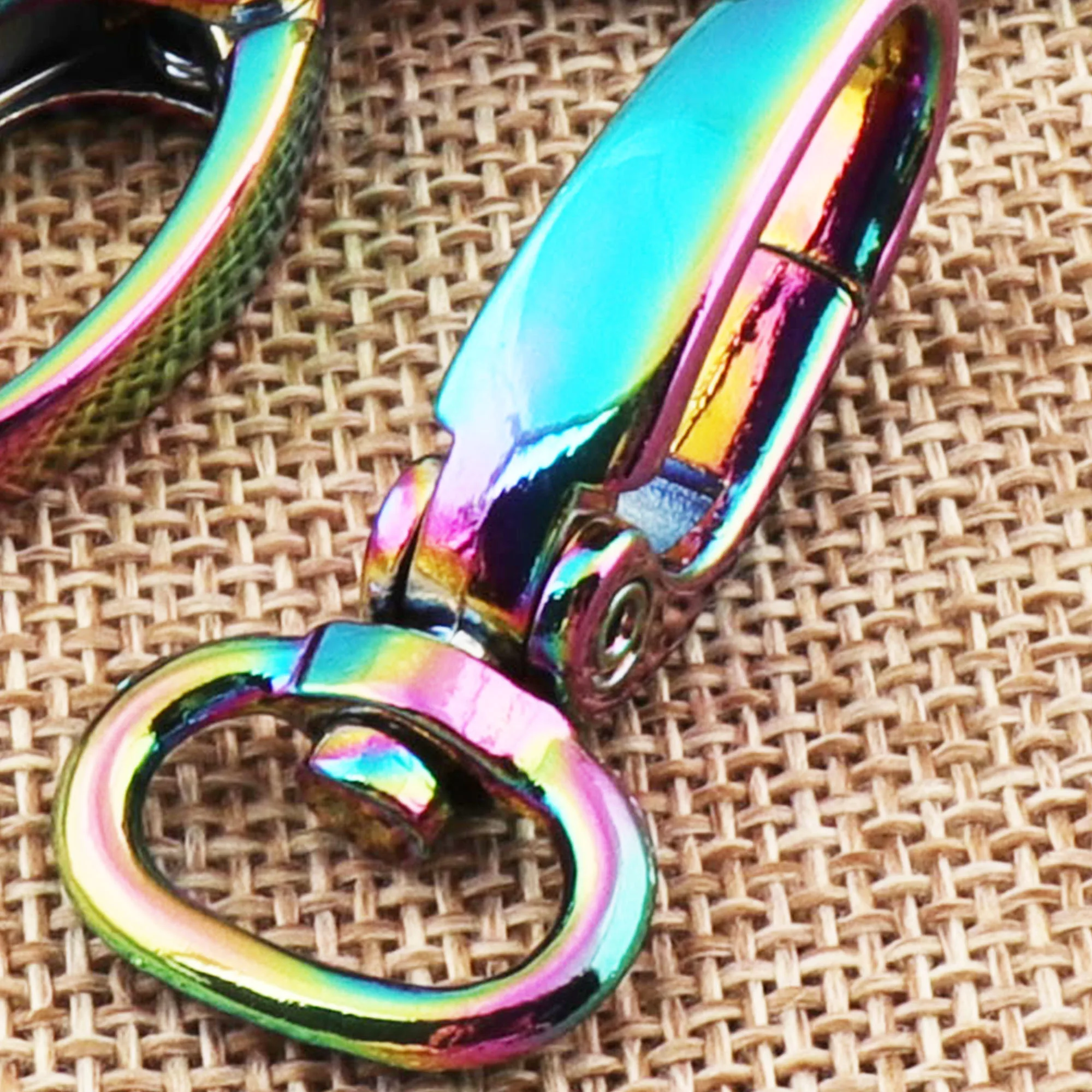 10 PCS Rainbow Lobster Swivel Clasps Claws Hook Carabiner Snap Buckle Gate Bag Purse Strap Handbag Snap Hook-1/2