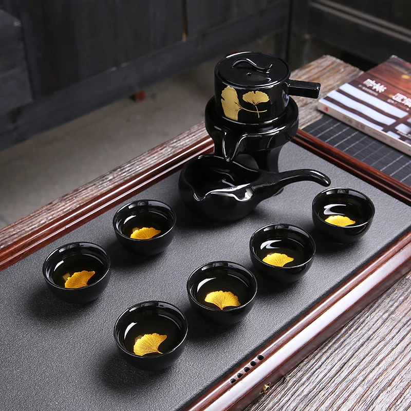 High grade stone grinding semi-automatic Tea Set,creative Kung Fu tea Hot sales of tea set.Creative Tea ceremony supplies