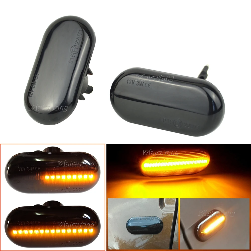Led Dynamic Side Marker Turn Signal Lights For Dacia Duster Dokker Lodgy Renault Megane 1 Clio1 2 KANGOO ESPACE Smart Fortwo 453