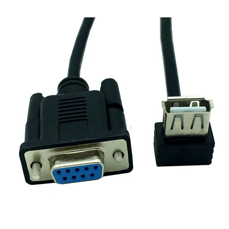 

RS232 DB9 Female To USB 2.0 A Female Serial Cable Adapter Converter 8" Inch 25cm 0.25m