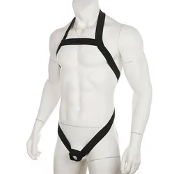 SFP EnvironLingerie pour hommes avec retenue d'anneau de pénis, poitrine complète, sous-vêtements fétichistes genci, costume de bondage Wlwear