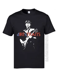 Hiphop Guitar Rock Dire Straits T shirt High Quality Round Collar 100% Cotton Breathable Tops & Tees Men's Popular Band Tshirts