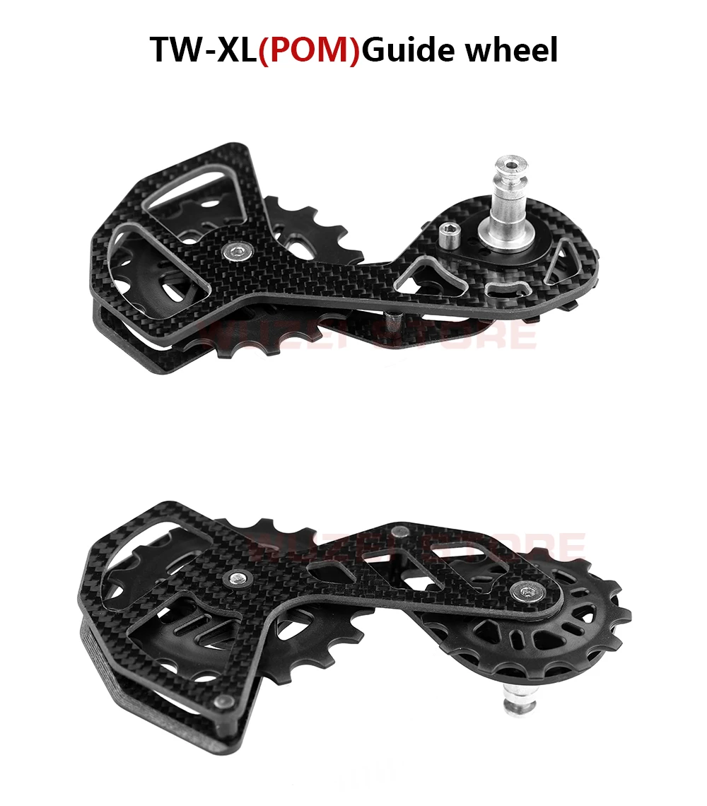 ロードバイクカーボンファイバーリアプーリーガイドホイール5800 7000 8000 9000自転車アクセサリー ロードバイクカーボンファイバーリアディレイラー13t/17tセラミック