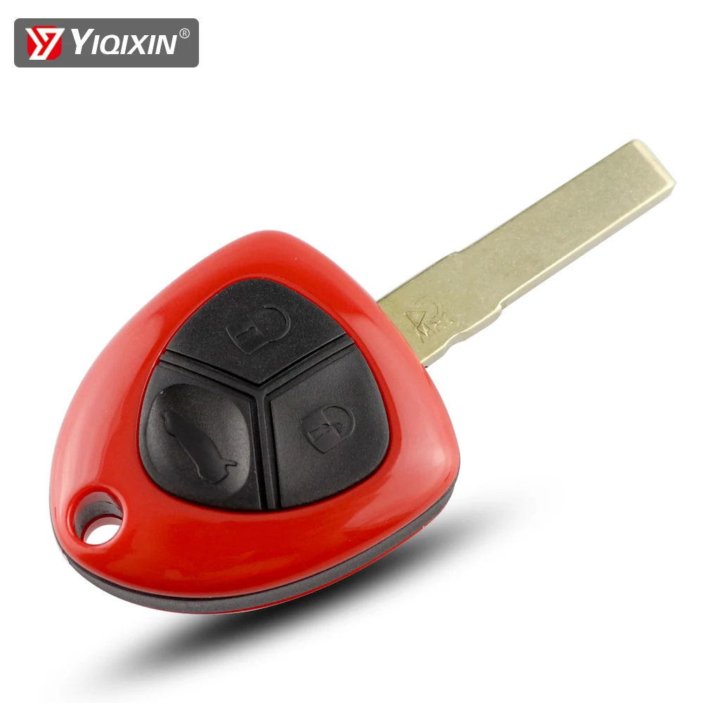 YIQIXIN 3 Button Smart Red Remote Car Key Shell Cover Case For Ferrari 458 Italia California 599 GTB Fiorano Key Blade Igniter