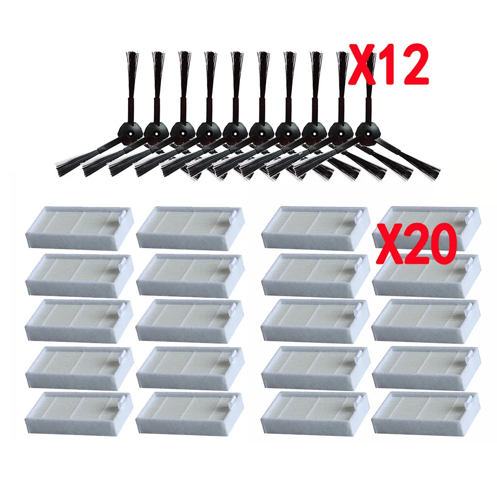 Primary Dust Filter Side Brush Efficient Hepa Filter for Ilife V5 V5s V3 V3s V5Pro V50 V55 X5 V5s Pro Robot Vacuum Cleaner Parts
