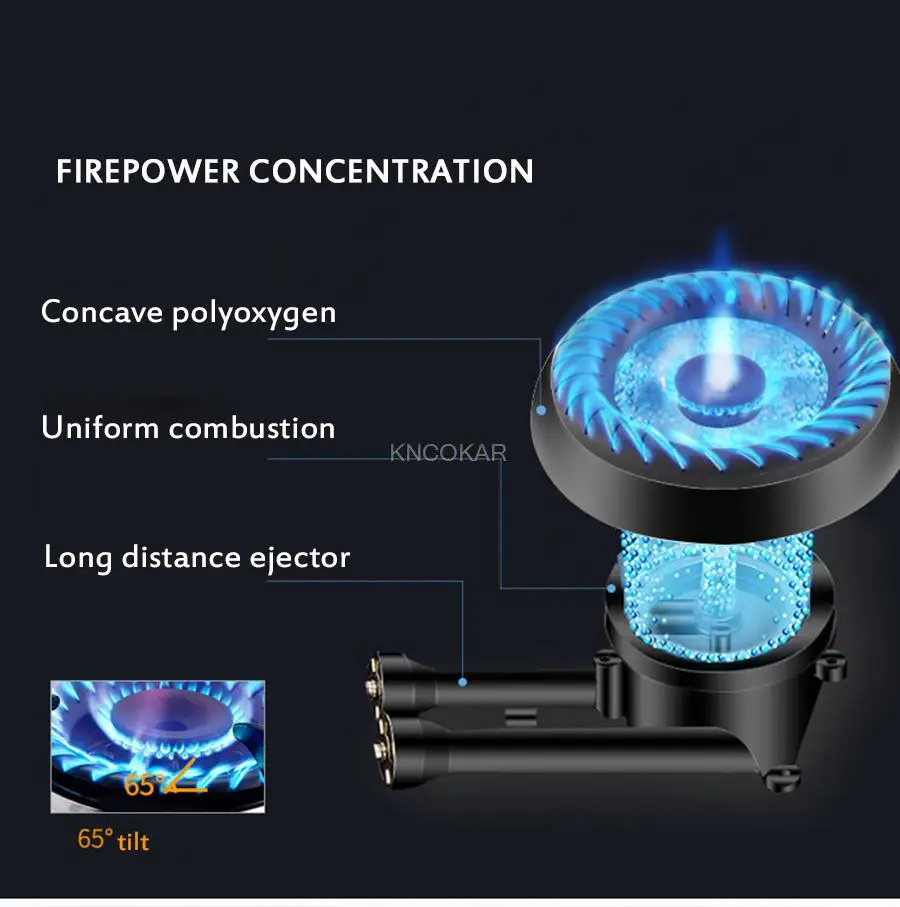 Inländischen Gas Herd Eingebettet Dual-bereich Natürliche Gas Verflüssigtes Gas Bench-top Herd Große Home Küche Reicht Gas kochfeld