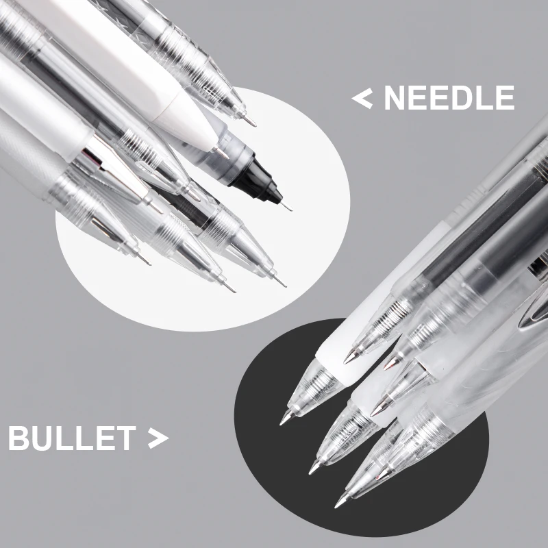 M&G 0.35mm/0.5mm ultra fine Needle/Bullet Point Japanese simple Gel Pen Neutral Gel Pen 0.5mm black signature pen