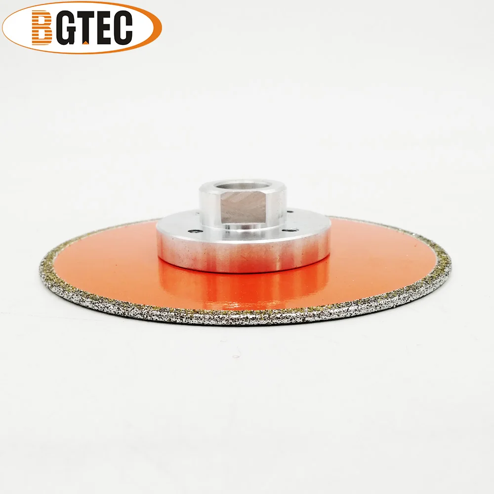 BGTEC 4.5 "Elettrolitico del diamante di taglio e rettifica disco 5/8-11 flangia Singolo lato rivestito 115 millimetri diamante lame granito marmo
