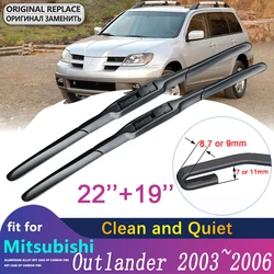 Car Wiper Blade for Mitsubishi Outlander 2003 2004 2005 2006 MK1 Front Windscreen Windshield Wipers Brushes Car Accessories