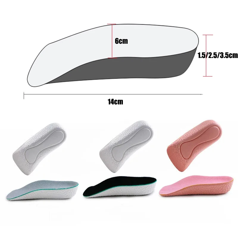 Höhenverstellbare Einlegesohlen für Herren und Damen Schuhe Plattfüße Gewölbestütze Orthopädische Einlagen Sneaker Fersenheber Memory-Schaum Schuheinlagen – Detail 9