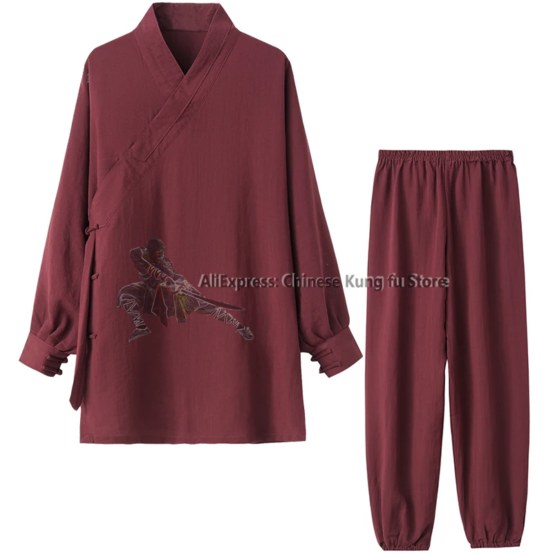 25 Colors Wudang Taoist Robe Kung fu Suit Shaolin Tai Chi Uniform Custom Tailor Need Your Measurements