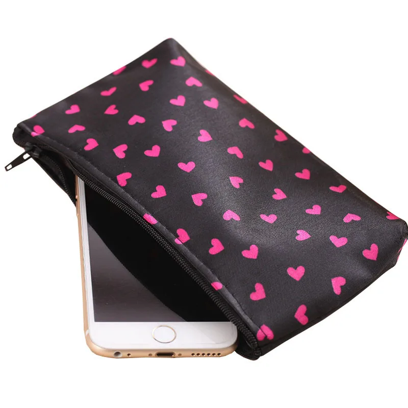 Women Cosmetic Bag Portable Cute Multifunction Beauty Zipper Travel Letter Makeup Bags Pouch Toiletry Organizer Holder Toiletry