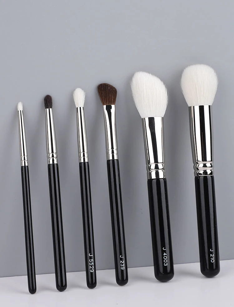 1pc Goat hair Round Blush Makeup brushes Angled sculpting Make up brush contour eyeshadow small smudge eye detail pointed shadow