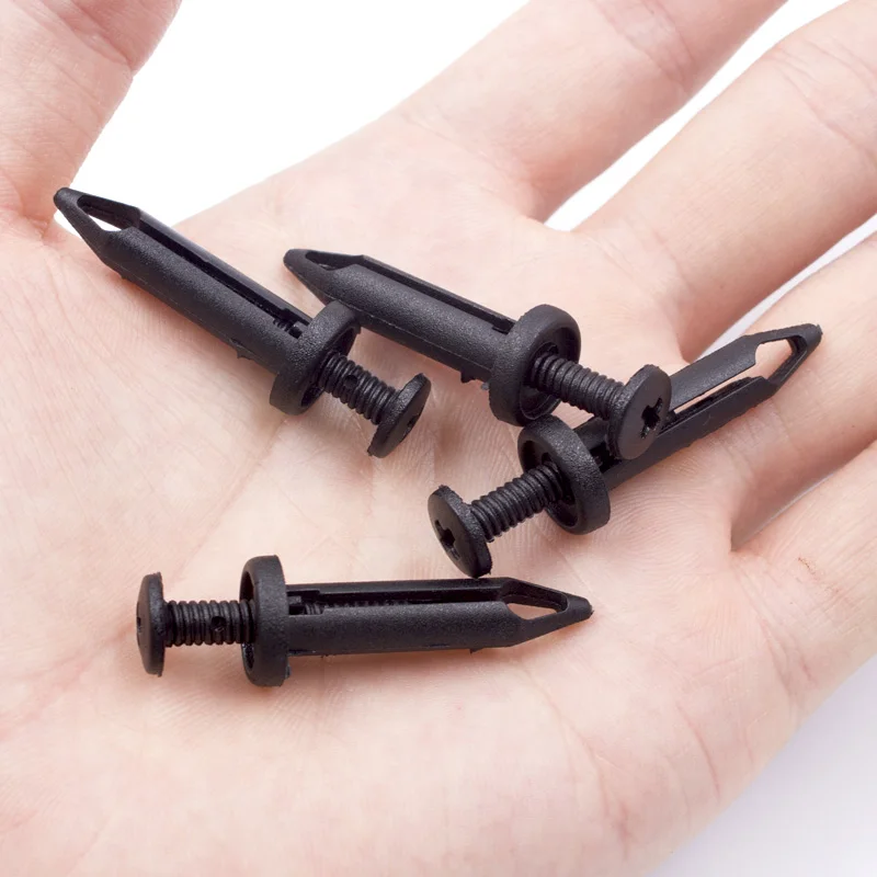 20 Pcs Car Plastic Push Type Rivet Retainer Fastener Bumper Pin Clips For Ford