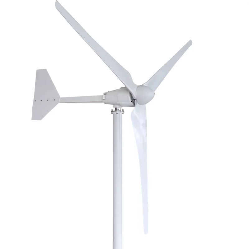 Factory Price 3000W 3KW 220V 96V Wind Power Generator Wind Turbine with 3 Long Blades Impeller diameter for Land and Marine Use