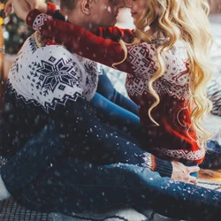 Women's sweater Man's sweater Christmas couple knitted sweater Sweater oversize for 2021 Autumn Winter