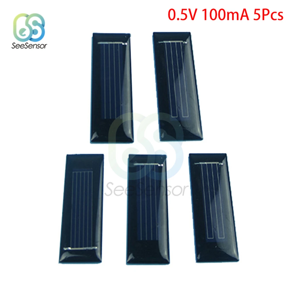 Solar Panel 2V 5V 6V 9V 12V Mini Solar System DIY For Battery Cell Phone Chargers Portable Solar Cell 0.23W 0.6W 0.8W 1W 1.5W 3W