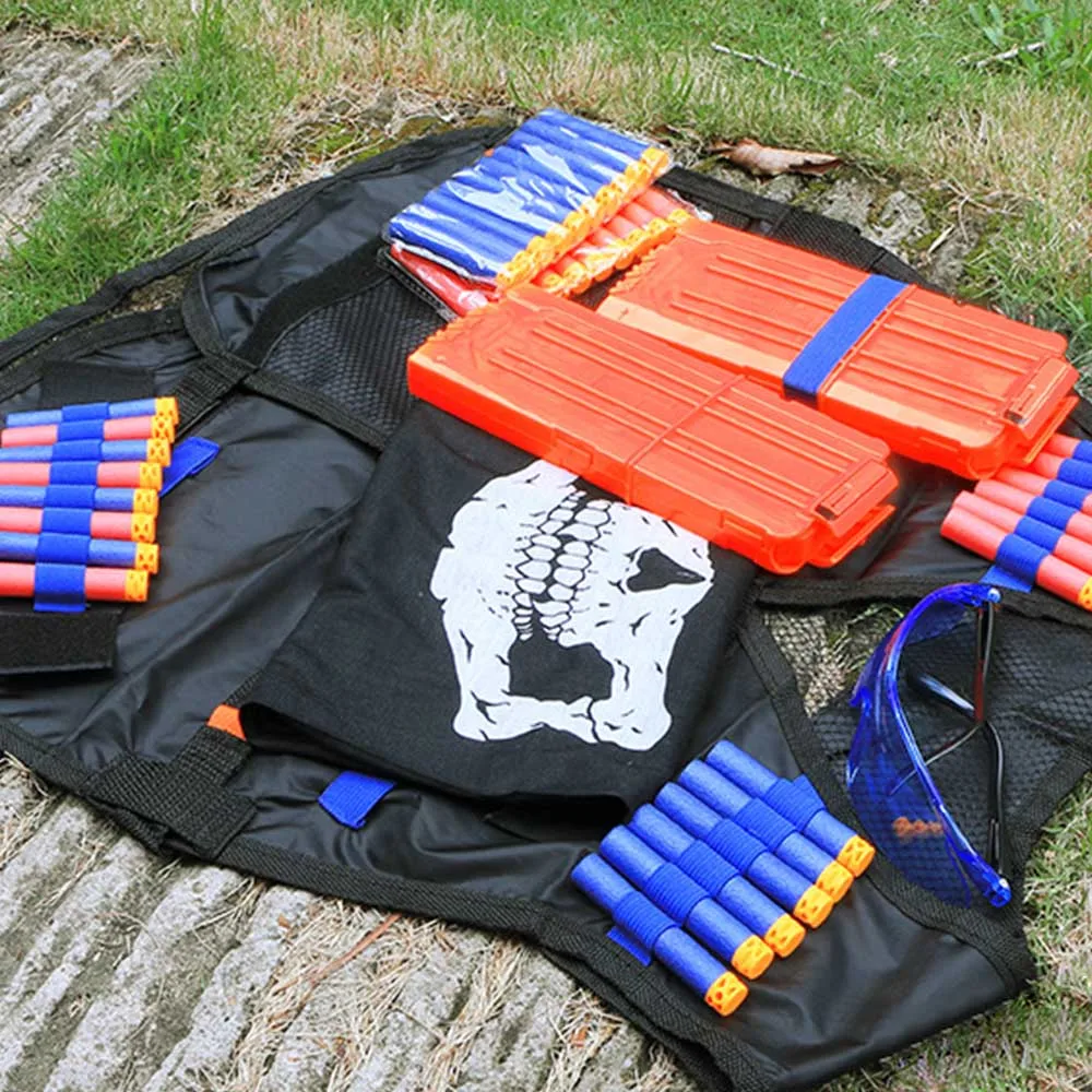 Dzieci dzieci Tactical Nerf Kamizelka gra na zewnątrz Kamizelka Taktyczna zestaw uchwytów pistolety zabawka dla n-strike Elite Bullets Kamizelka