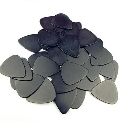 10pcs Acoustic Electric Guitar Bass Pick Nylon Mediator Thickness 0.5 mm Color Black White