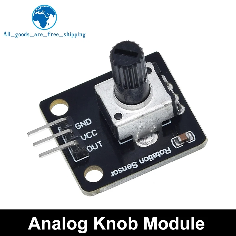 TZT 360 Degrees Rotary Encoder Module Rotary Potentiometer Analog Knob Module KY-040  RV09 Rotary Encoder EC11 Knob Cap