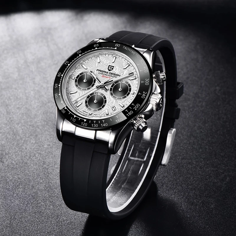 2021 New PAGANI DESIGN Men's Sports Quartz Watches Top Brand Sapphire Stainless Steel 100m Waterproof Chronograph Reloj Hombre