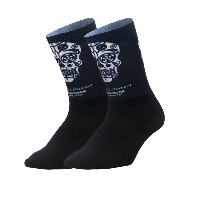 Calcetines de ciclismo profesionales para hombre, medias ligeras y transpirables, antisudor, de alta elasticidad, para ciclismo de montaña y correr