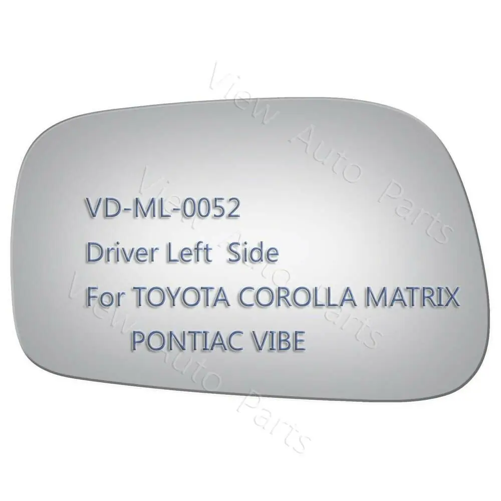 New Mirror Glass+Adhesive For 03-08 COROLLA MATRIX VIBE Driver Left Sid