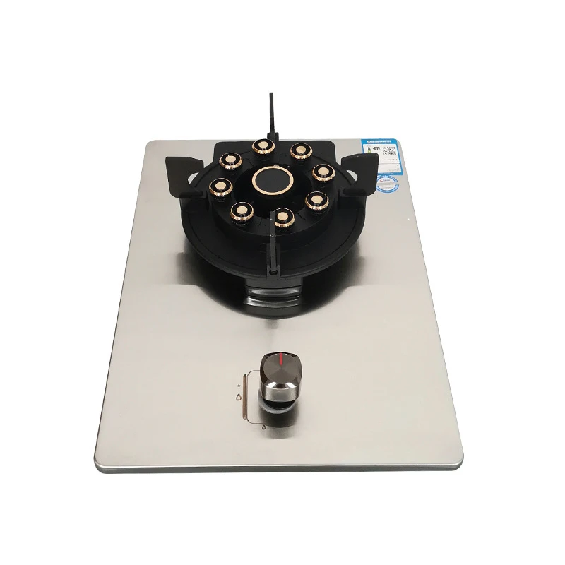 A09 stufa a Gas a testa singola girevole stufa a Gas naturale per uso domestico stufa a gpl a doppio scopo da incasso/pannello in acciaio inossidabile